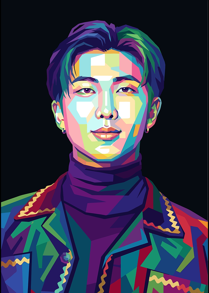 RM BTS Pop Art Portrait