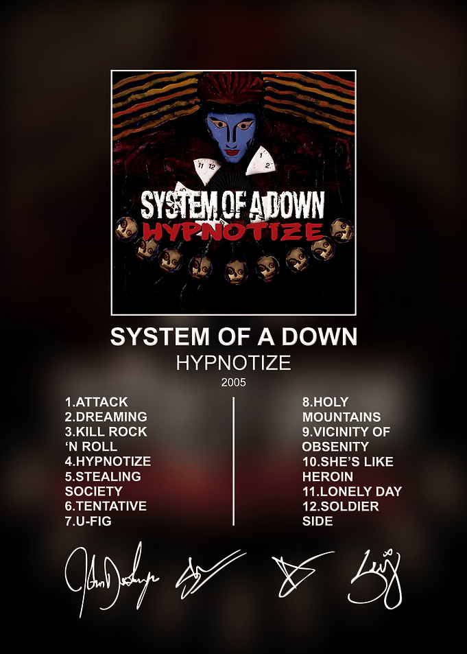 System of a Down Hypnotize Poster