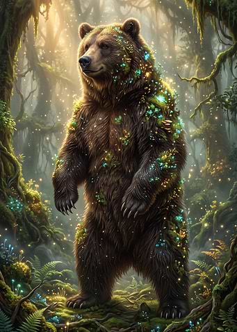 Enchanted Forest Guardian Bear