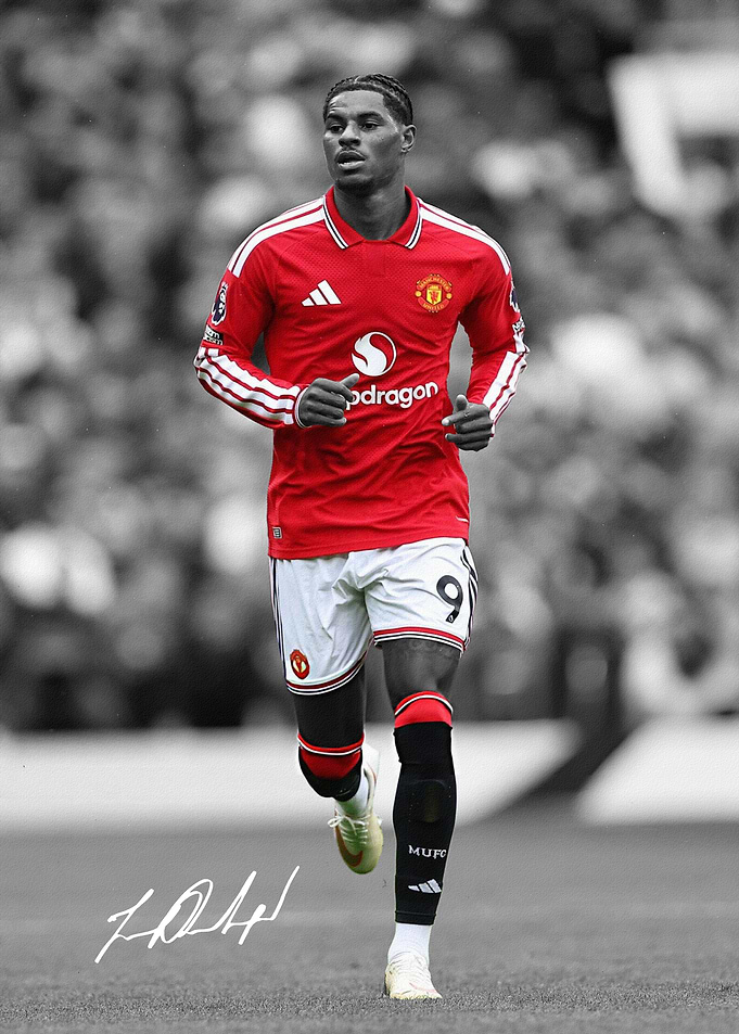 Marcus Rashford Manchester United Portrait