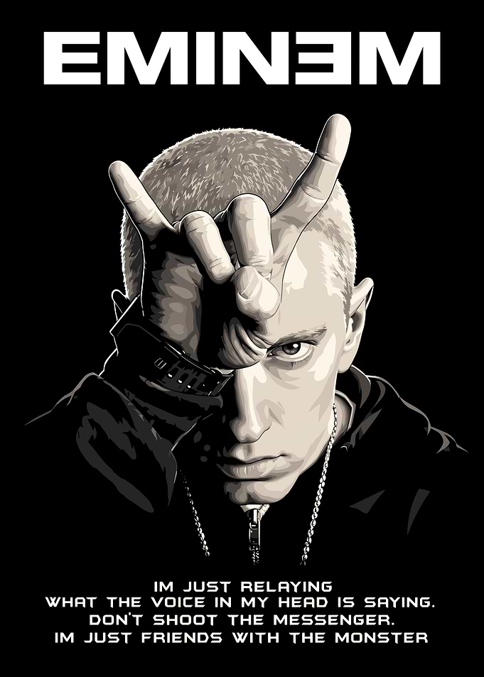 Eminem The Monster Poster
