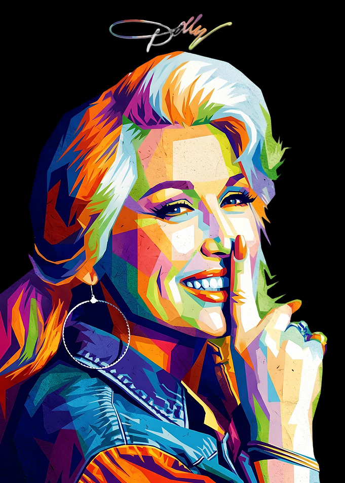 Dolly Parton Pop Art Portrait