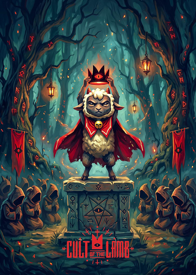 Cult of the Lamb Game Poster