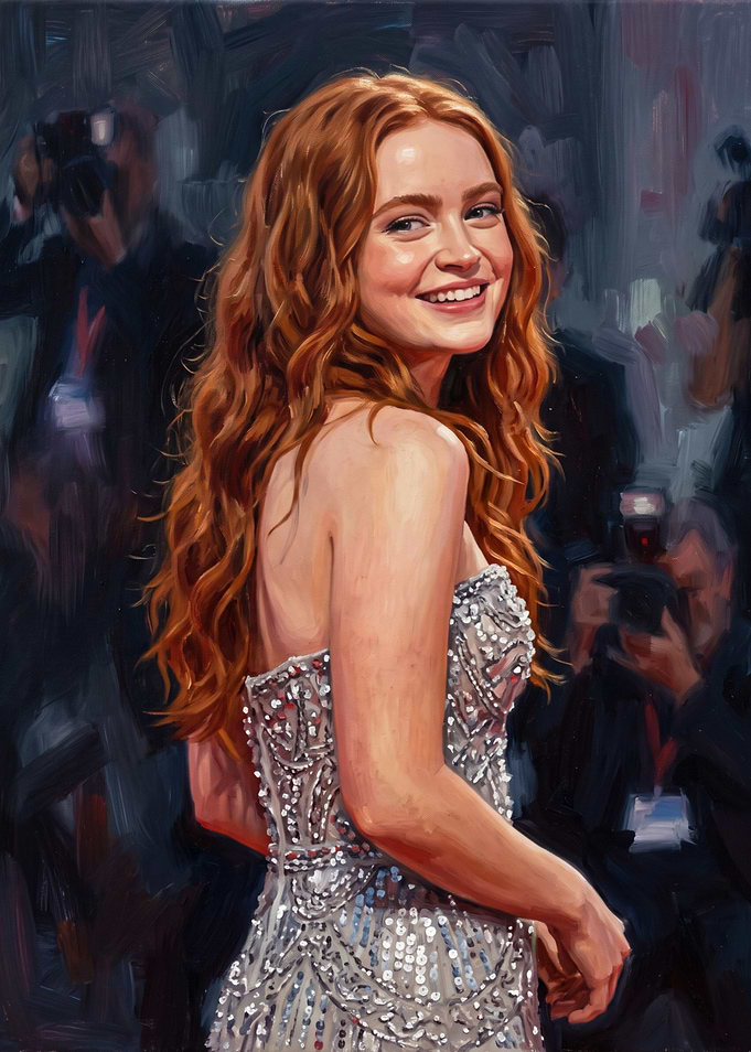 Sadie Sink Red Carpet Portrait
