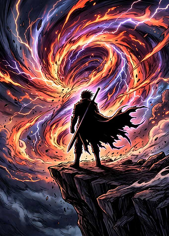 Facing the Storm - Epic Back View