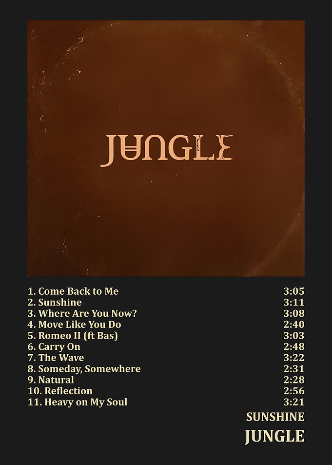 Jungle Sunshine Album Tracklist Poster