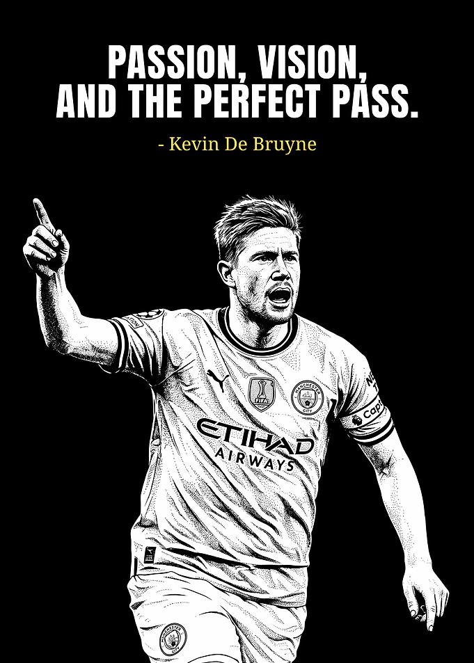 Kevin De Bruyne Football Poster