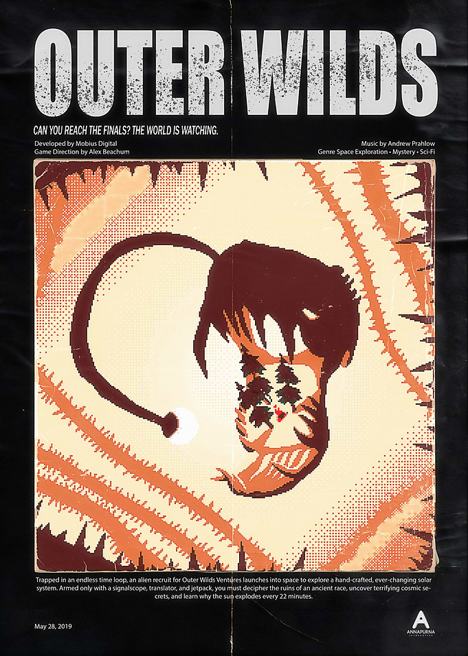 Outer Wilds Anglerfish Poster