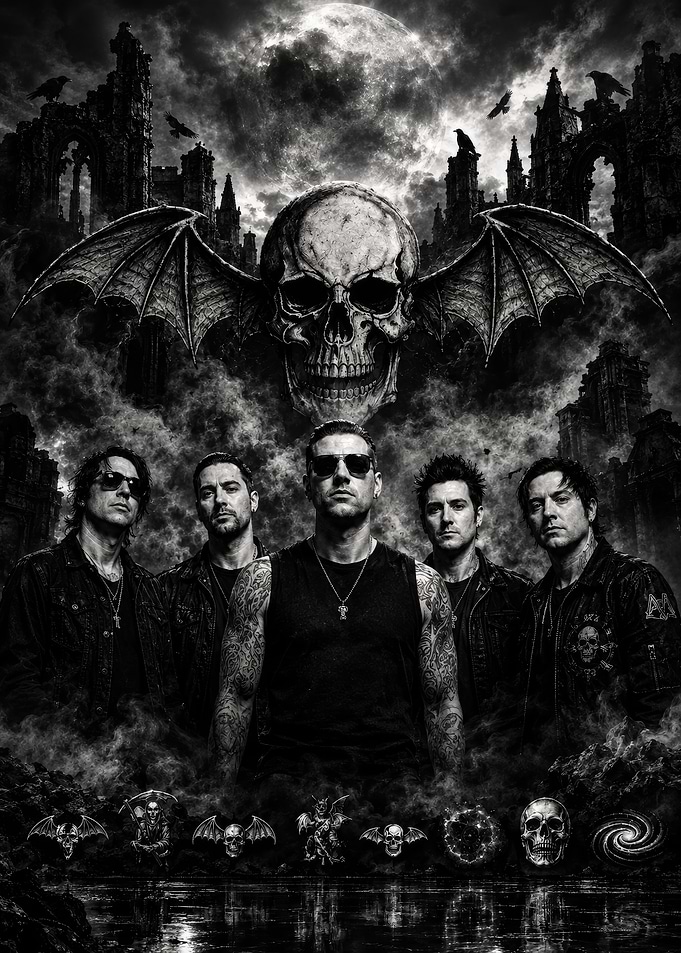 Avenged Sevenfold Band Portrait Poster