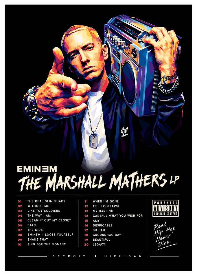 Eminem The Marshall Mathers LP Poster