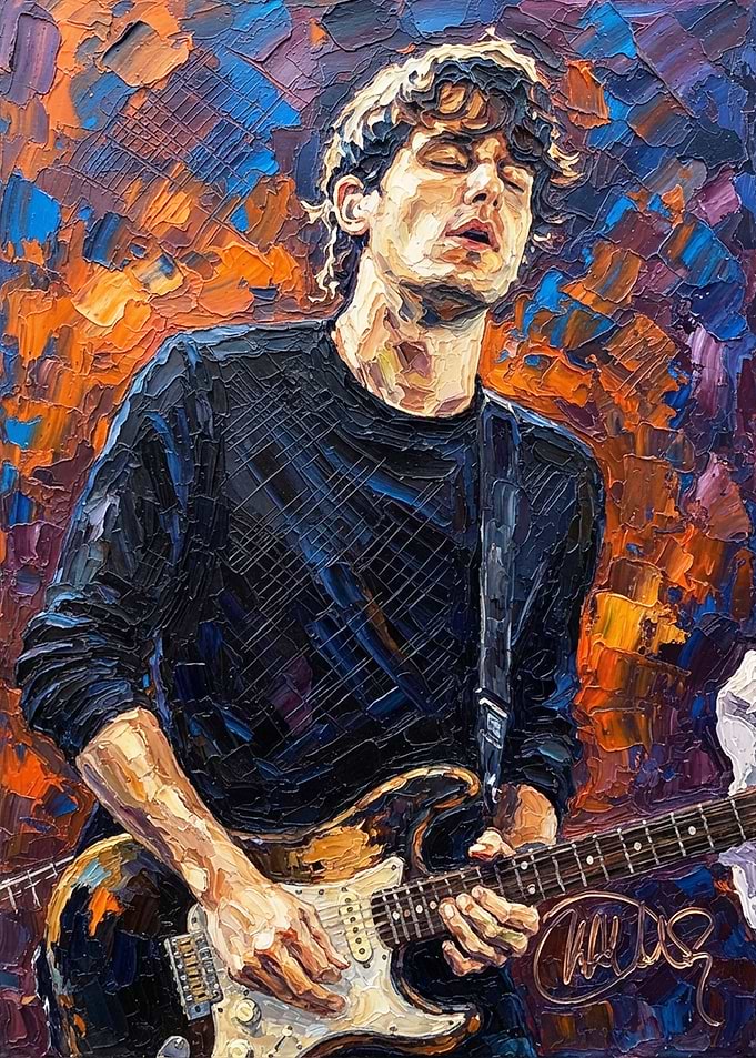 John Mayer Impasto Oil Painting