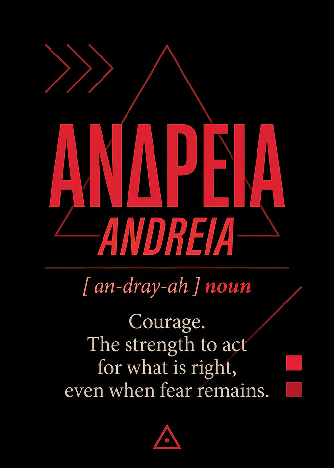 Andreia Courage Definition Poster