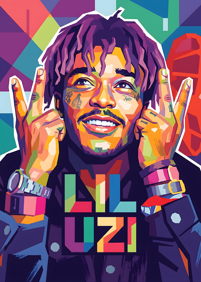 Lil Uzi Vert Pop Art Portrait