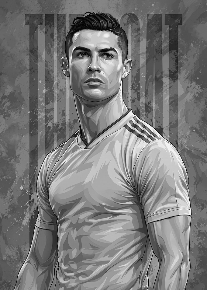 Cristiano Ronaldo Portrait Art