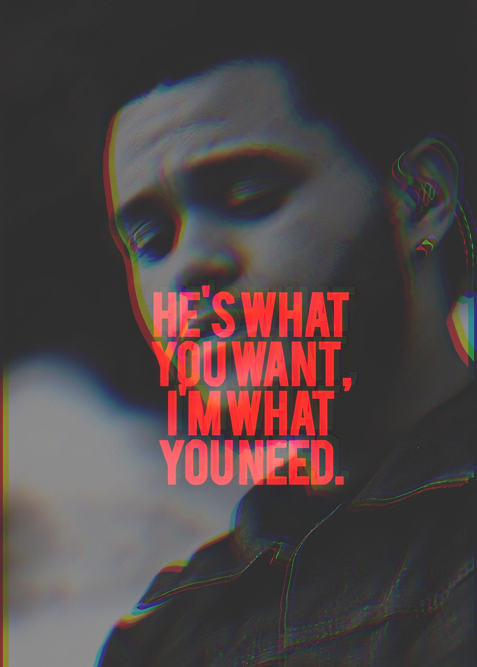 The Weeknd Quote Poster