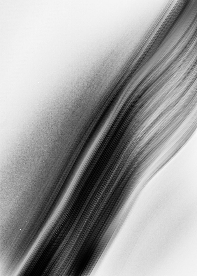 Abstract Black and White Flowing Lines