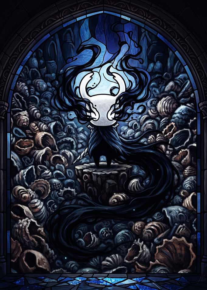 Hollow Knight Stained Glass Art