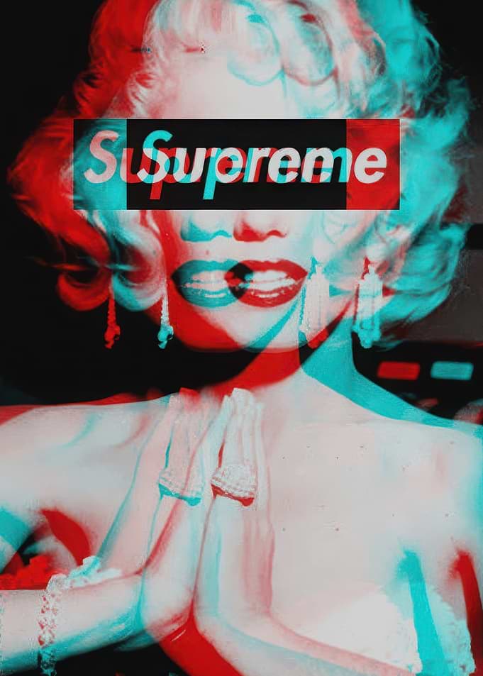 Marilyn Monroe Supreme Glitch Art