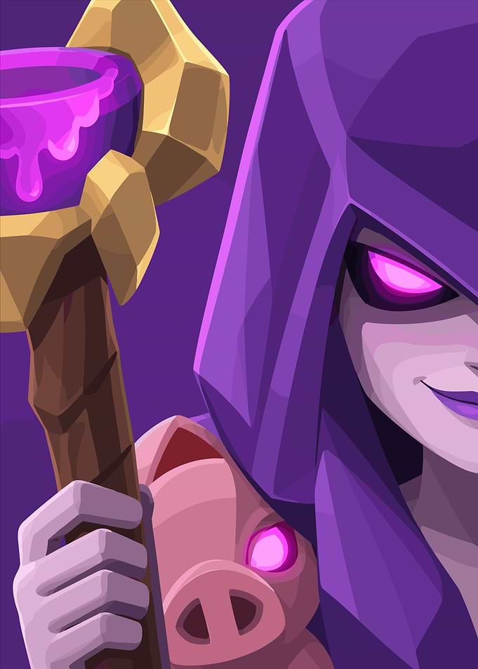 Clash of Clans Witch Character Art