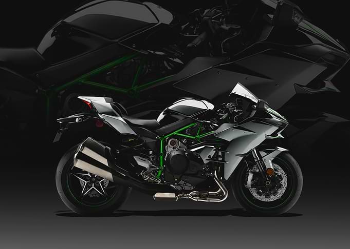 Grey Kawasaki Ninja H2