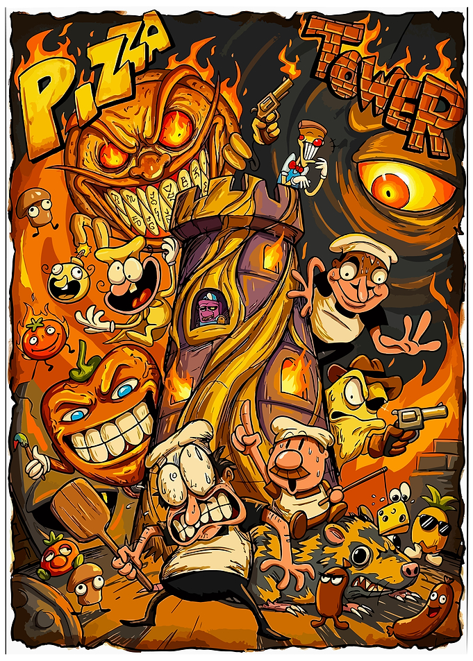 Pizza Tower Chaotic Game Poster