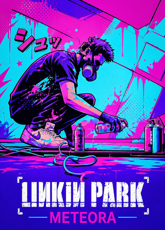 Linkin Park Meteora Graffiti Art Poster