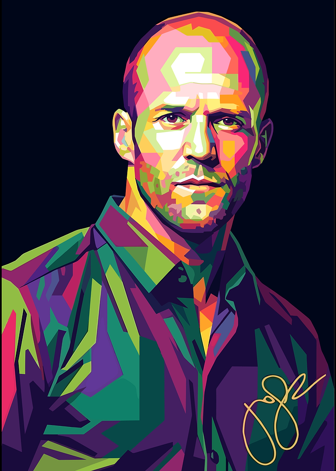 Jason Statham Pop Art Portrait