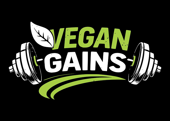 Vegan Gains Fitness Graphic