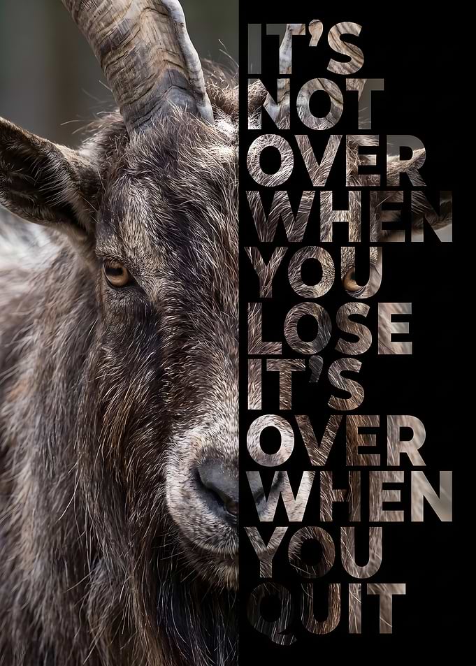 Inspirational Goat Motivational Poster