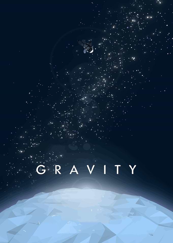 Gravity Movie Minimalist Poster