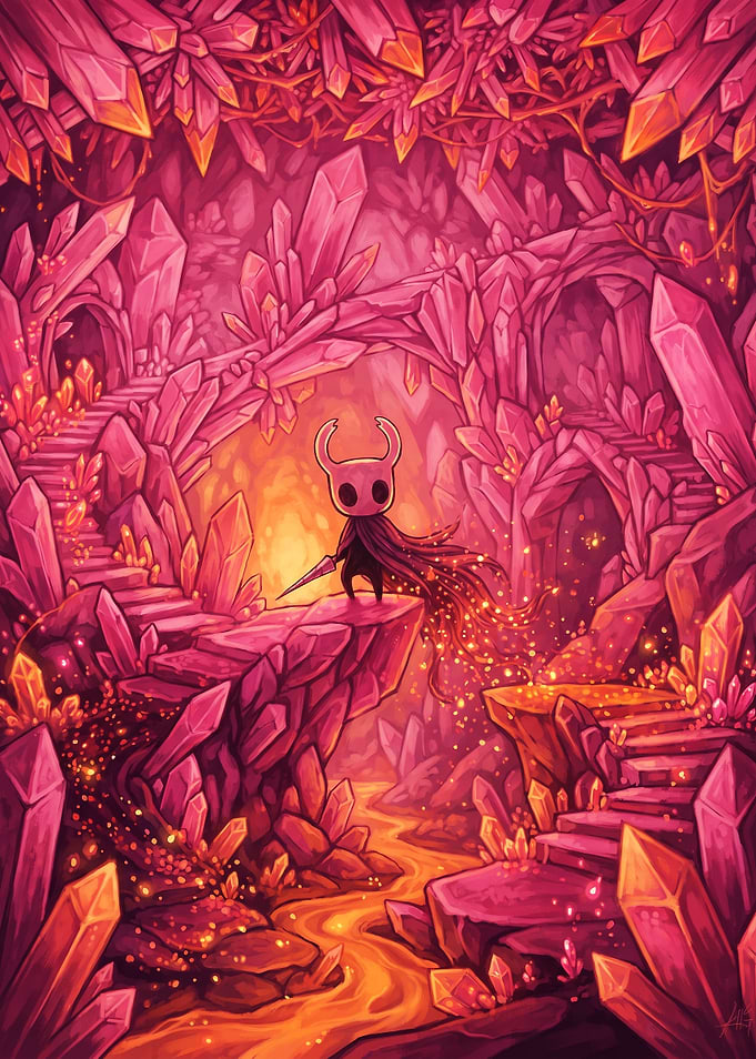 Hollow Knight in Crystal Peak