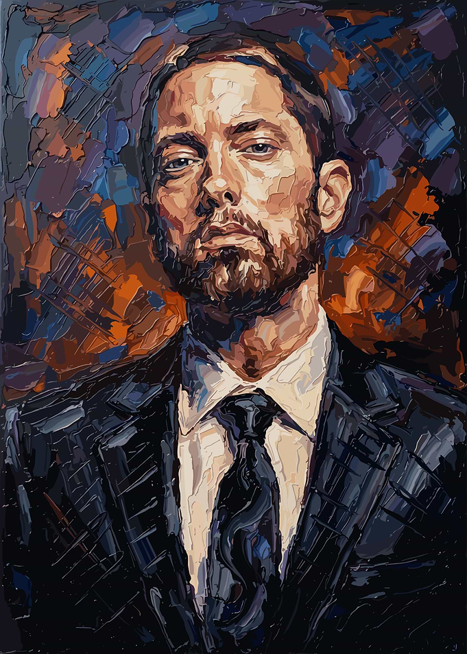 Eminem Oil Painting Portrait