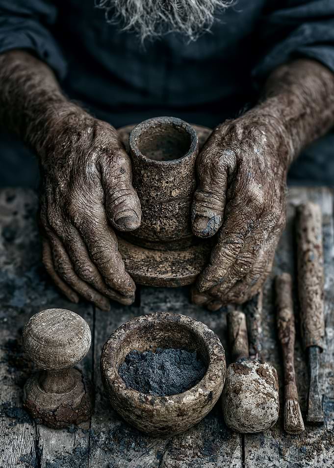 Artisan Hands Working with Clay