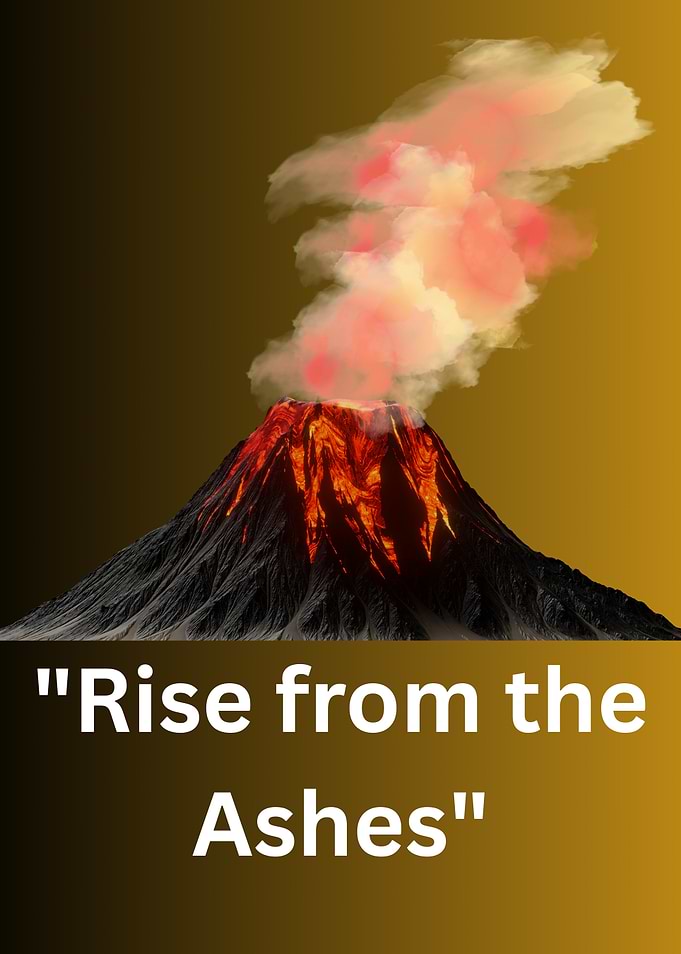 Rise from the Ashes Volcano Poster