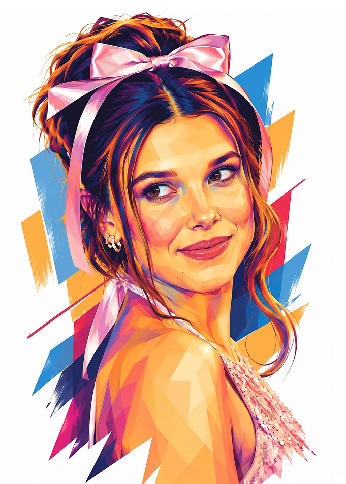 Millie Bobby Brown Pop Art Portrait