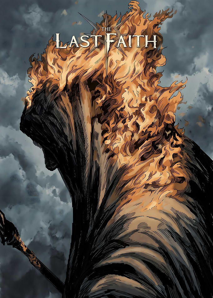 The Last Faith Flaming Figure