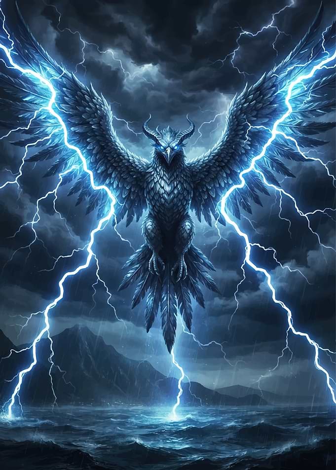 Thunderbird Storm Fantasy Creature