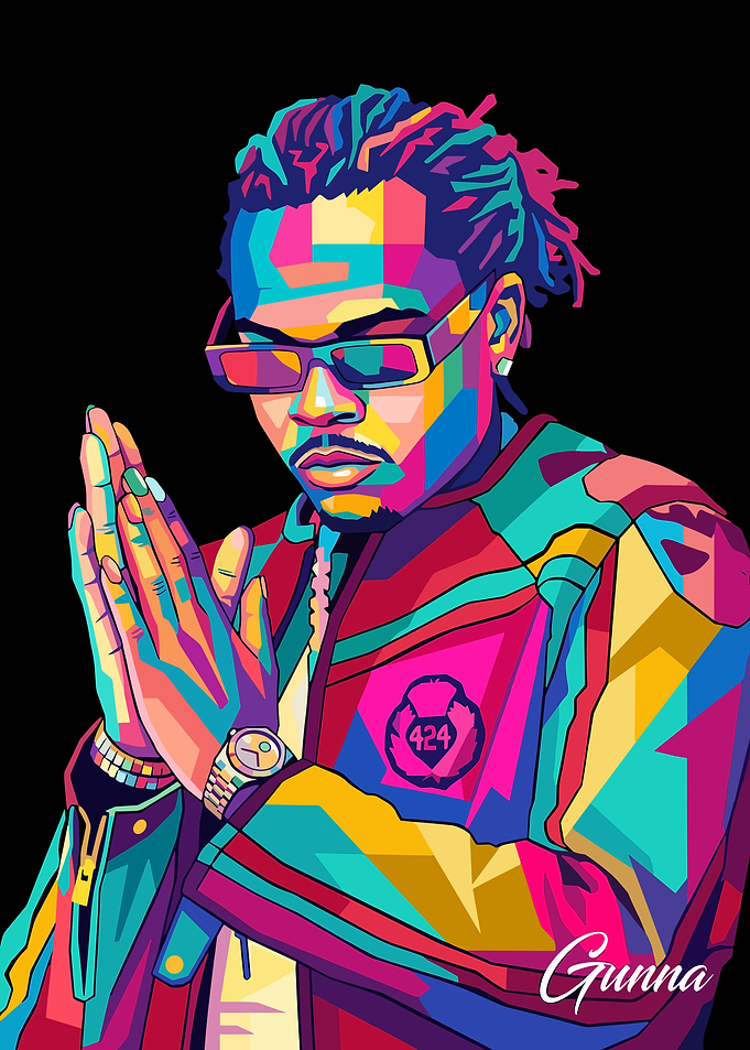 Gunna Pop Art Portrait