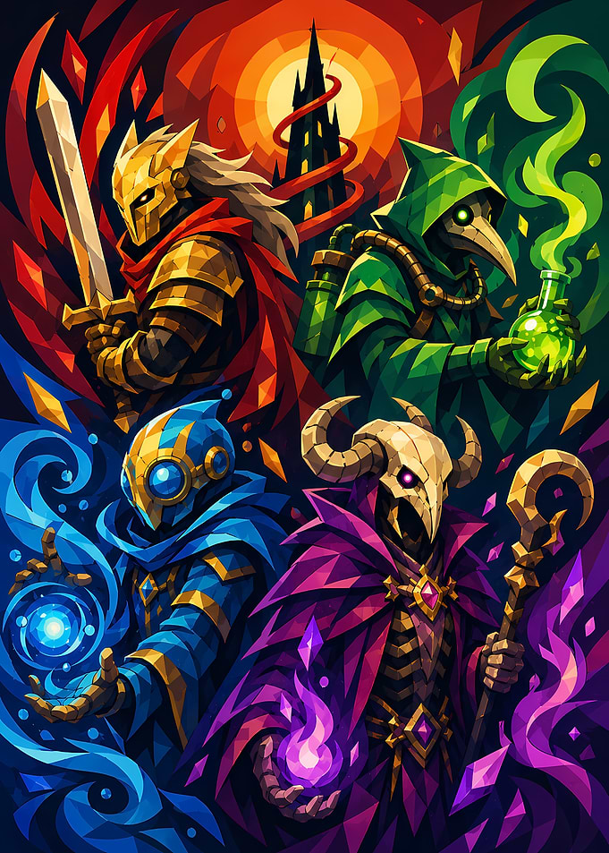 Stained Glass Slay the Spire II Game Art