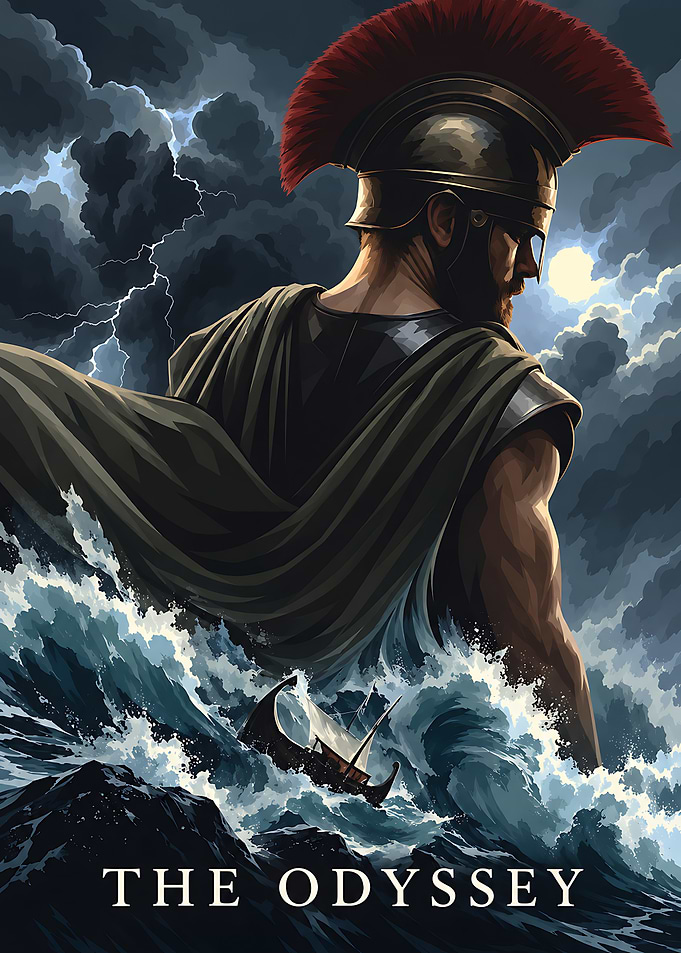 The Odyssey Greek Warrior Poster