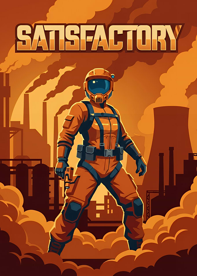 Satisfactory Game Poster