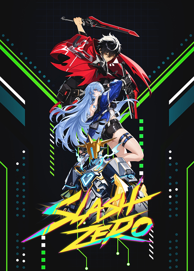 Slash Zero Anime Gaming Poster
