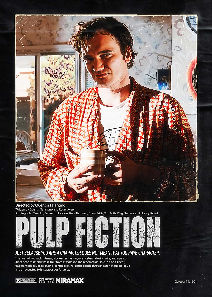 Pulp Fiction Quentin Tarantino Movie Poster