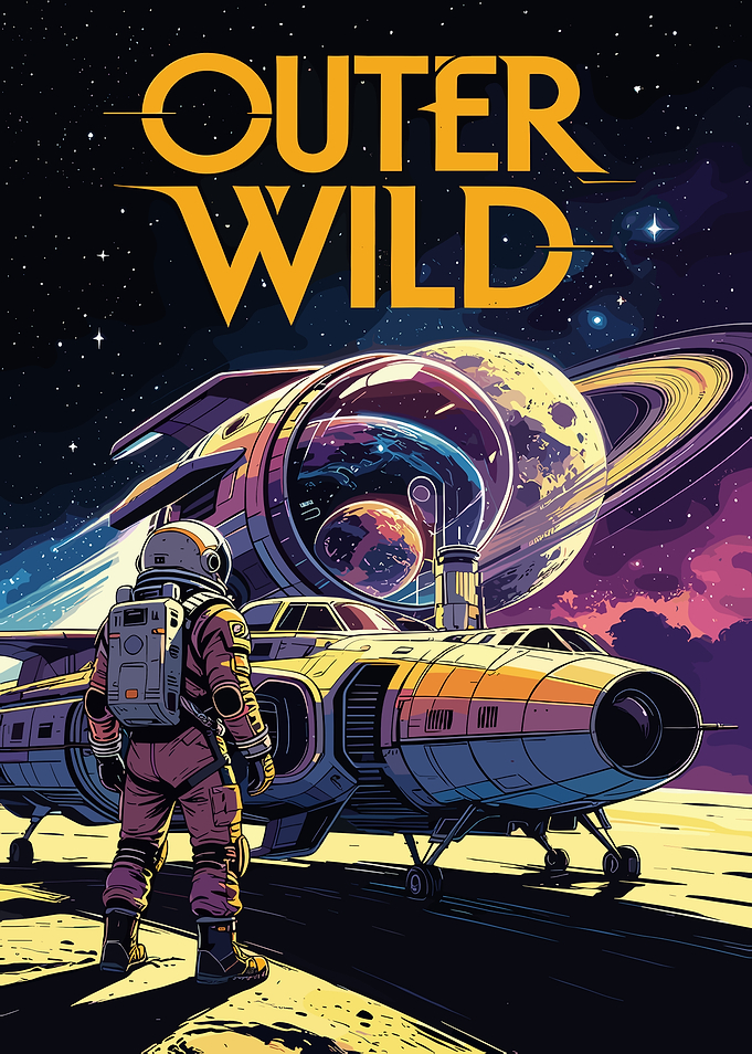Outer Wild Space Exploration Poster