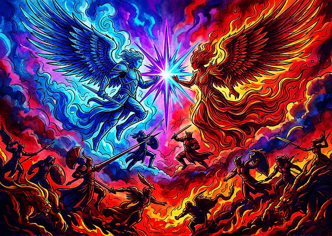 Epic Battle of Fire and Ice