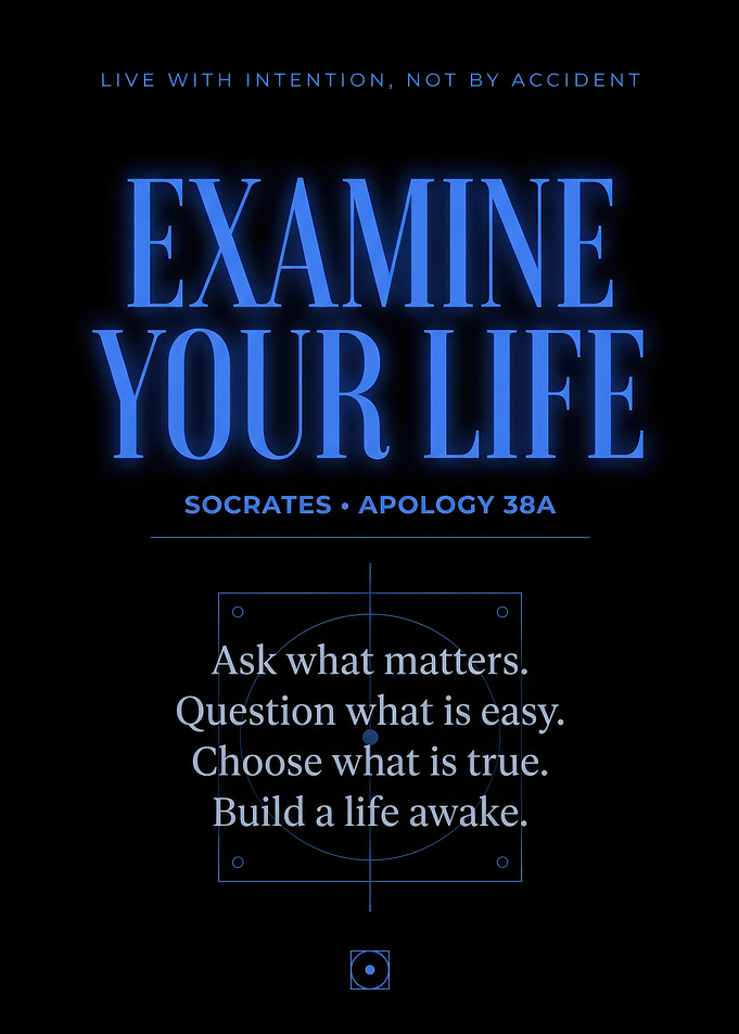 Examine Your Life Inspirational Quote Poster