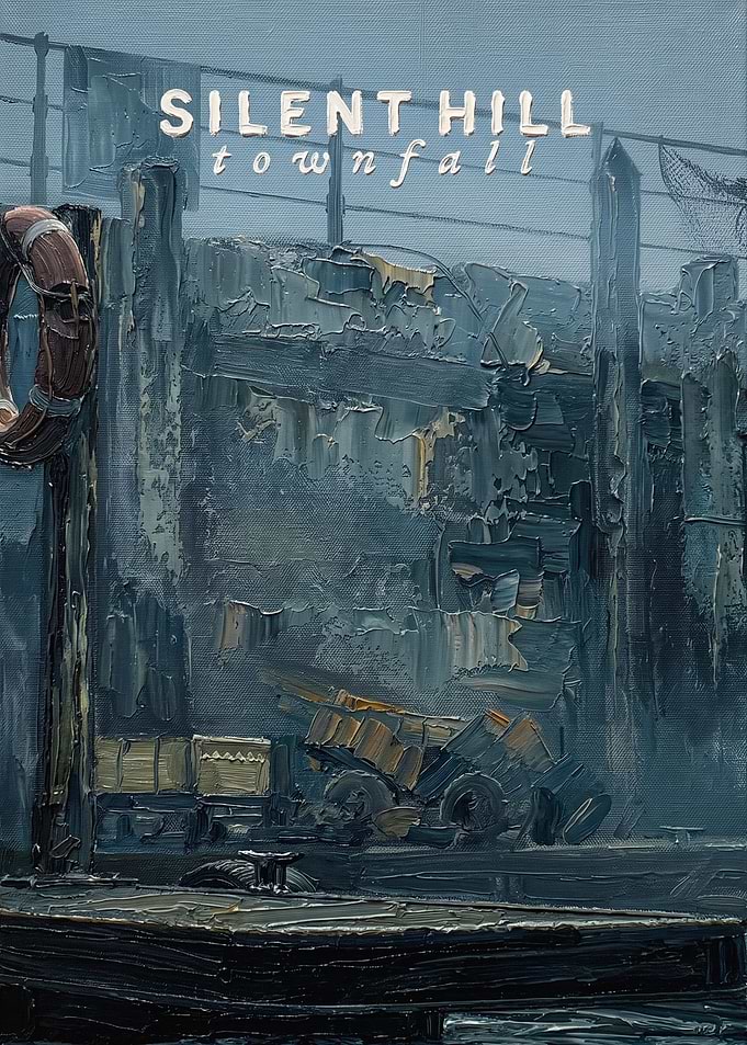 Silent Hill Townfall Oil Painting