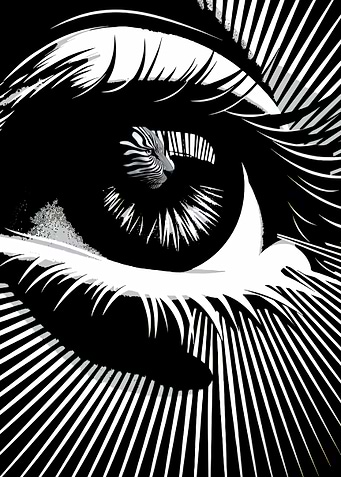 Tiger Reflection in Human Eye