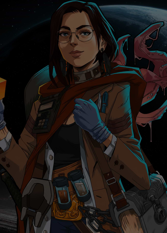Sci-Fi Explorer Character Portrait
