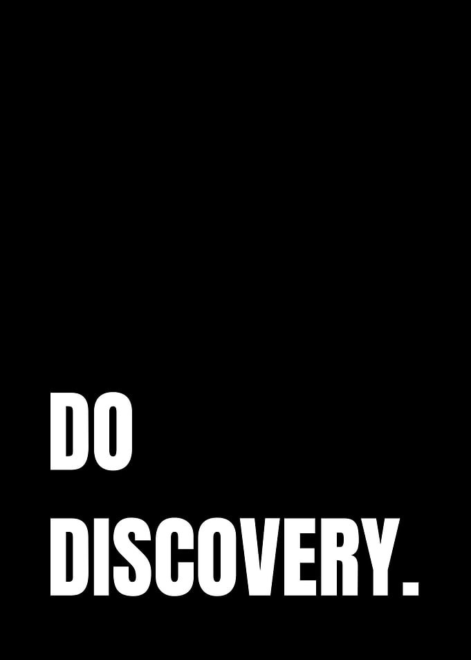 Do Discovery Inspirational Quote Poster